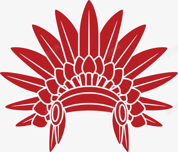 卡通土著人头饰装饰图案png免抠素材_新图网 https://ixintu.com 古文明 土著 土著人头饰 头饰图案 文艺 民族 民族风 迷信 非洲头饰