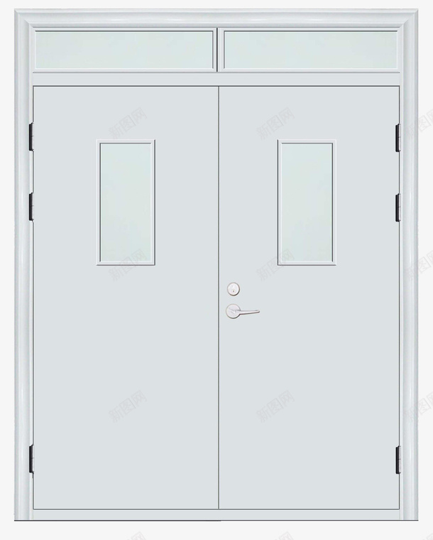 纯色双开不锈钢门装饰png免抠素材_新图网 https://ixintu.com 不锈钢边 不锈钢门 实物图 家具家居 装饰 逃生门