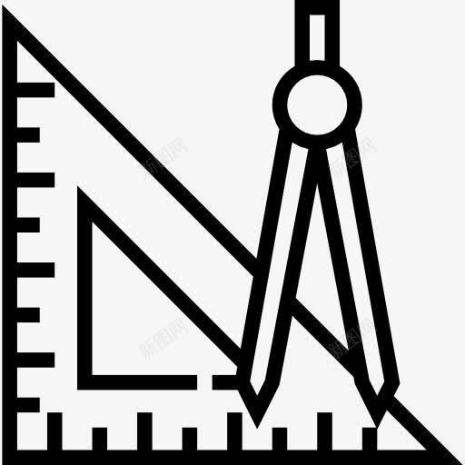 广场图标png_新图网 https://ixintu.com 三角测量 几何 尺子 工具和用具 测量 绘图 编辑工具
