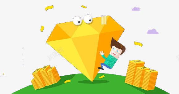 金色图案png免抠素材_新图网 https://ixintu.com 三角 红包 绿色 金币 金色