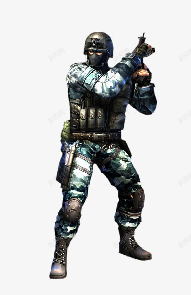 强悍的特种兵png免抠素材_新图网 https://ixintu.com 作战 兵人 士兵 强悍 战士 特种兵