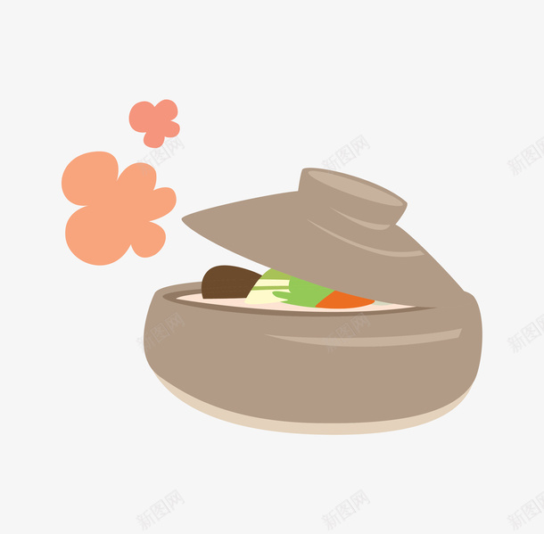 砂锅里的汤手绘图png免抠素材_新图网 https://ixintu.com 手绘图 汤类 炖锅 砂锅 美味的 美食 蔬菜汤