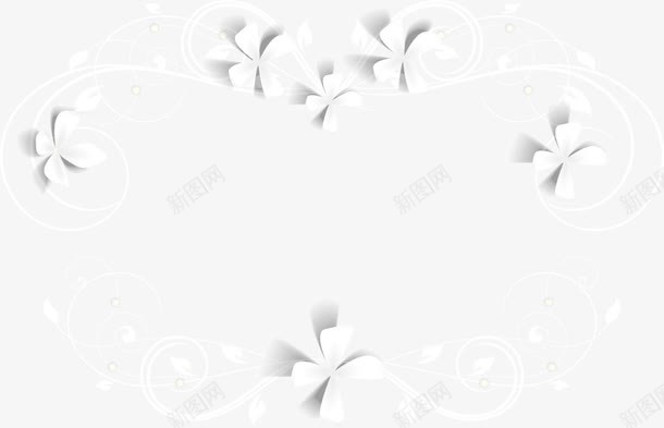 花朵元素png免抠素材_新图网 https://ixintu.com 婚礼素材 婚礼请柬 心形 浪漫 爱心 纹蝴蝶 花纹底纹 蝴蝶结