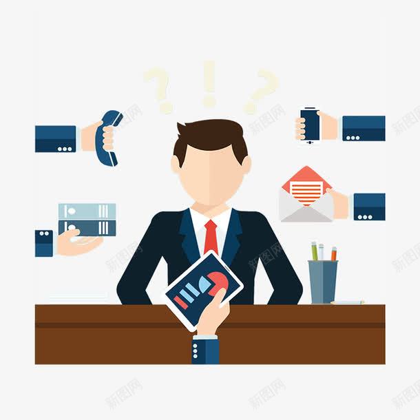 商务职场干活的人图标png_新图网 https://ixintu.com 专业 卡通 员工 商务 图标 培训 工作 干活的人 简约 职场 领导