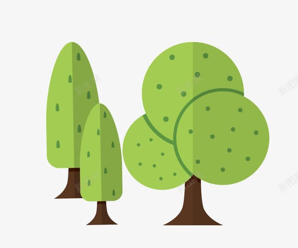 绿色植物树木树林卡通手绘png免抠素材_新图网 https://ixintu.com 保护环境 卡通 手绘 树 树林 森林 植树节 植物 绿色 绿色植物