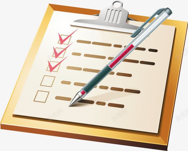 本子打钩图标png_新图网 https://ixintu.com 卡通 学霸错题本 打钩 数学错题本 本子 符号 错题本 错题本封面