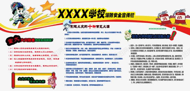 学校消防安全宣传栏模板免费psd免抠素材_新图网 https://ixintu.com 免费素材 学校 学校宣传栏 学校素材 安全消防 宣传栏 模板 模板素材 消防安全 消防展板 科普知识宣传