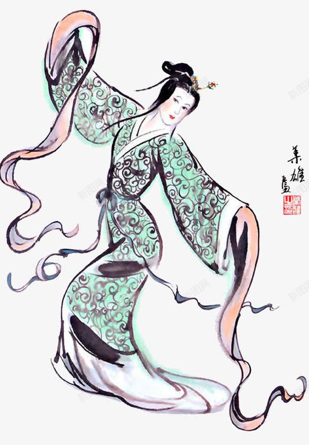 三国美人貂蝉png免抠素材_新图网 https://ixintu.com 三国演义 三国风 人物 传统文化 写意 四大美人 四大美女 国画 工笔 貂蝉