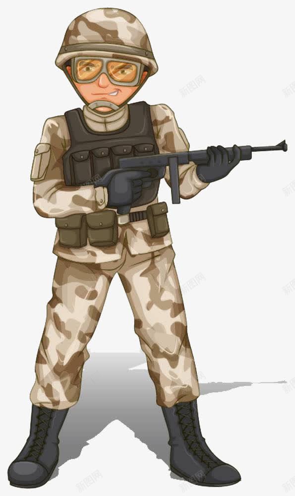 拿枪的士兵png免抠素材_新图网 https://ixintu.com 保卫祖国 军人 卡通手绘 士兵 奉献 对党忠诚 报效祖国 拿枪 效忠 敬礼 爱国
