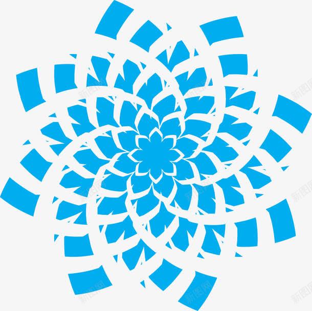 蓝色旋转花朵图案png免抠素材_新图网 https://ixintu.com 几何手绘 手绘花 旋纹 矢量花 矢量花纹 纹理 花 花朵 花纹 花纹图 蓝色 螺旋花 装饰