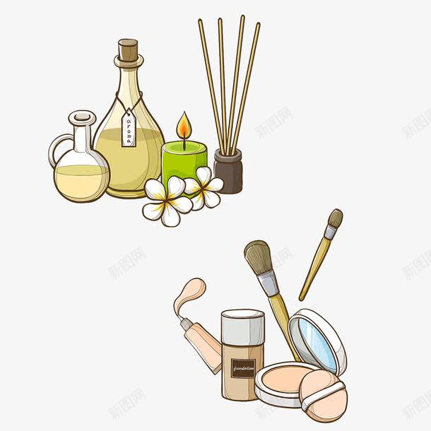 彩妆护肤香氛化妆包卡通元素png免抠素材_新图网 https://ixintu.com BB霜 化妆 化妆包 口红 彩妆 护肤品 柠檬 毛巾 洁面 洗面奶 眼影盒 精油 芦荟 镜子 面膜 香氛 香水