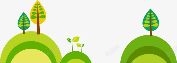 卡通绿色底纹png免抠素材_新图网 https://ixintu.com AI 卡通 发芽 底纹 手绘 树木 绿色 绿草 背景 花纹 花边