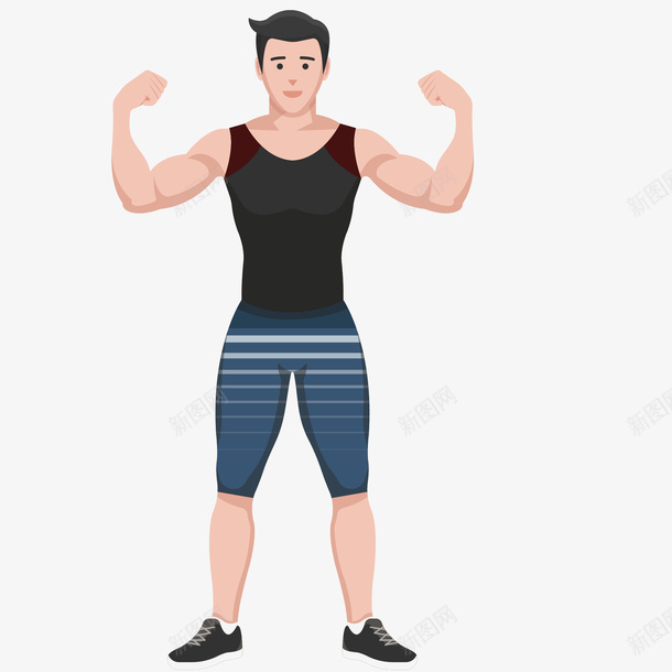 运动健身强壮的男人图矢量图ai免抠素材_新图网 https://ixintu.com 一个强壮的男人 人 体育 健康 健身 健身教练 健身运动 免抠图 教练 教练老师 矢量图 运动