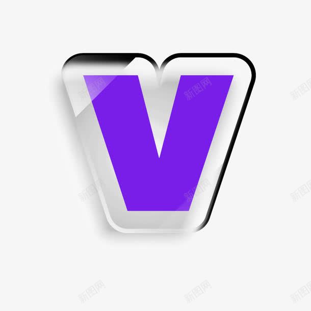 浮雕水晶透明字母vpng免抠素材_新图网 https://ixintu.com 3D v 字母 水晶透明字母 浮雕字母 立体 英文