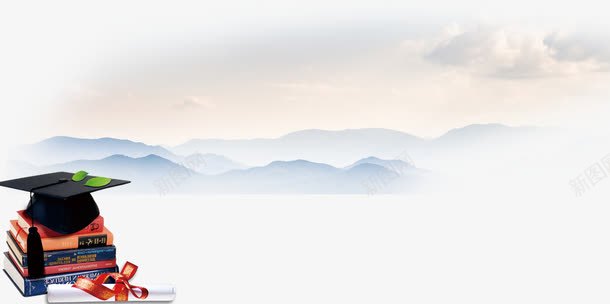 蓝天白云png免抠素材_新图网 https://ixintu.com 书香 毕业季 水幕 白云 美好 蓝天 青春