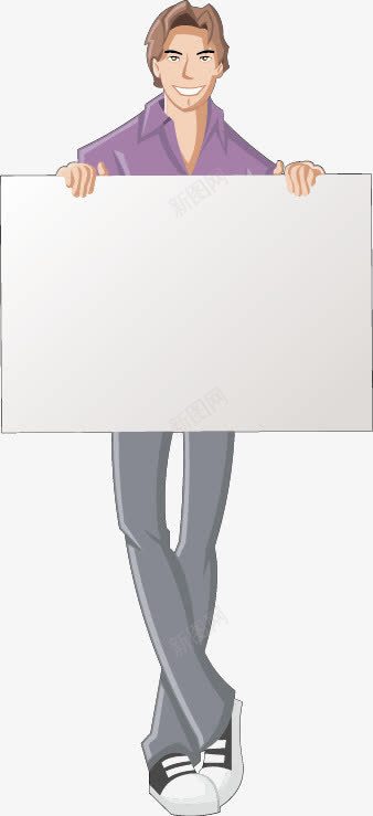 手拿白色写字板的卡通人物png免抠素材_新图网 https://ixintu.com 创意店招宣传素材 手拿白色写字板的卡通人物 醒目海报模板