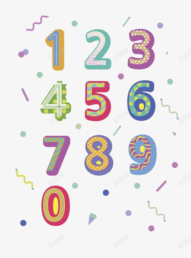 创意数字png免抠素材_新图网 https://ixintu.com 创意 彩色 数字 数字合集 水彩 炫彩 艺术字 阿拉伯数字