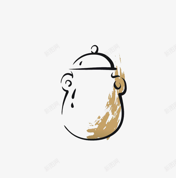 手绘简约陶瓷水罐png免抠素材_新图网 https://ixintu.com 土陶 手绘线条 杯子 水罐 烧制 简约 陶制品 陶器 陶瓷 陶罐