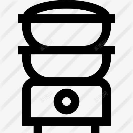 蒸笼图标png_新图网 https://ixintu.com 厨房用具 器皿 家具和家居 工具 蒸笼 设备