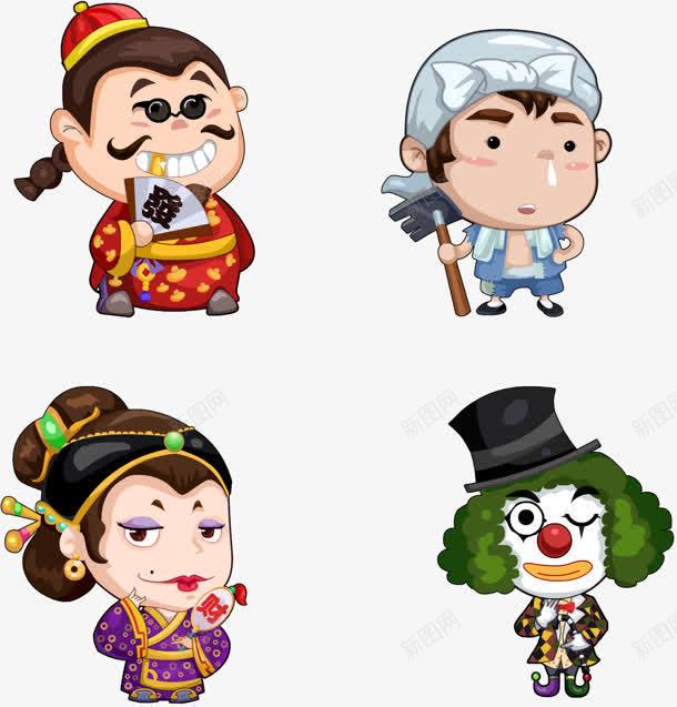 卡通斗地主人物png免抠素材_新图网 https://ixintu.com 人物 卡通 地主 手绘地主 素材