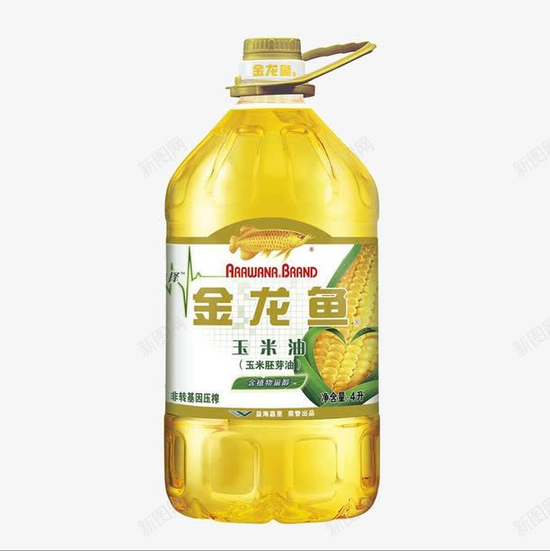 金龙鱼玉米油png免抠素材_新图网 https://ixintu.com 产品实物 油 玉米油 金黄色 金龙鱼