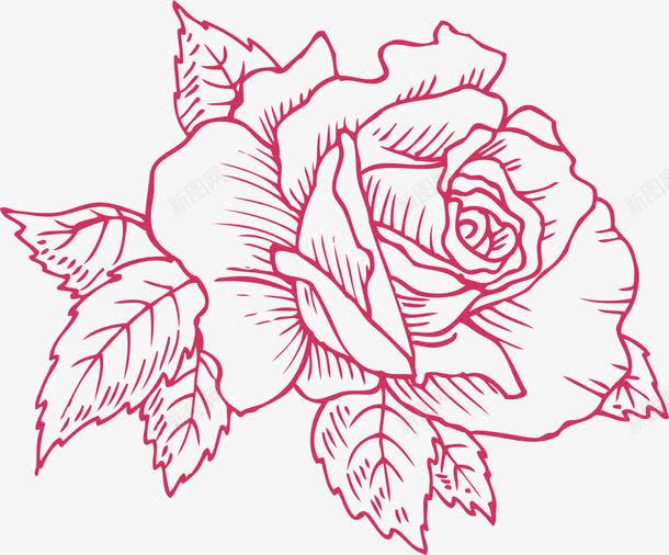 手绘玫瑰花图标png_新图网 https://ixintu.com 一束玫瑰花 卡通玫瑰花 玫瑰花 玫瑰花logo 玫瑰花朵 玫瑰花束 玫瑰花环 玫瑰花纹 玫瑰花背景 玫瑰花藤 玫瑰花边 玫瑰花边框 粉色玫瑰花瓣