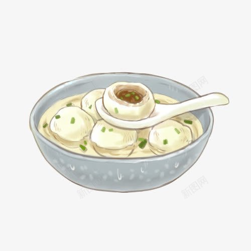 撒尿牛丸手绘画片png免抠素材_新图网 https://ixintu.com 丸子 手绘美食 撒尿牛丸 肉丸 色彩画