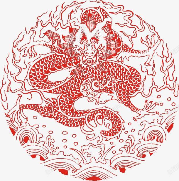 抽象底纹png免抠素材_新图网 https://ixintu.com 地毯 神兽 祥云 飞龙 龙