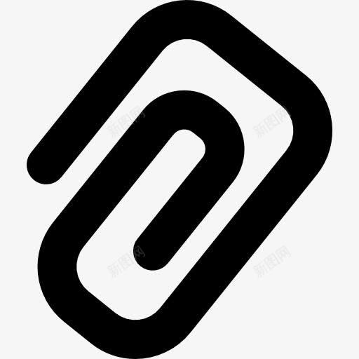 附加接口符号一夹图标png_新图网 https://ixintu.com 执着 教育图标 斜 界面 符号 纸夹 螺旋 附件 高度