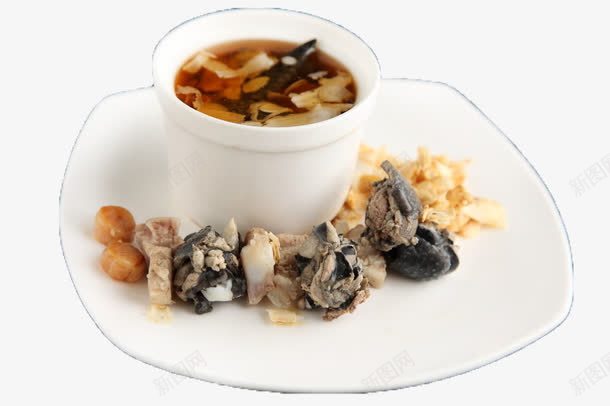 花旗参炖乌鸡png免抠素材_新图网 https://ixintu.com 乌鸡 乌鸡汤 美食 补品