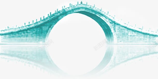 卡通蓝色石桥png免抠素材_新图网 https://ixintu.com 卡通 石桥 蓝色