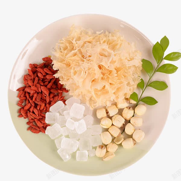 绿色健康汤料食材png免抠素材_新图网 https://ixintu.com 搭配汤料包 放心食材 甜羹汤料包 绿色无添加 银耳莲子汤 银耳莲子羹 食材搭配实拍