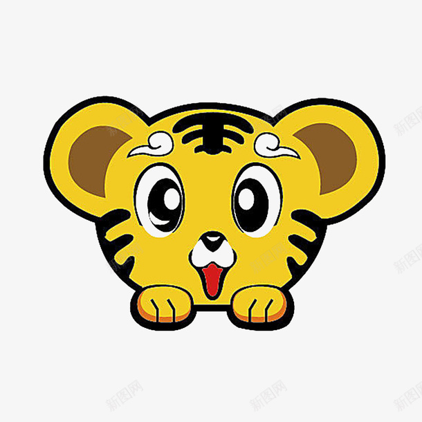 卡通萌萌的小老虎png免抠素材_新图网 https://ixintu.com Q版虎 卡通小老虎 卡通的 卡通萌萌的 卡通萌表情 卡通萌表情元素 可爱机灵 可爱的 萌萌哒 萌萌的小老虎