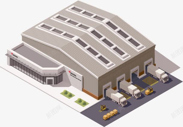 卡通仓库矢量图ai免抠素材_新图网 https://ixintu.com 仓库 仓库ppt 卡通 卡通建筑 建筑物 矢量图 矢量建筑