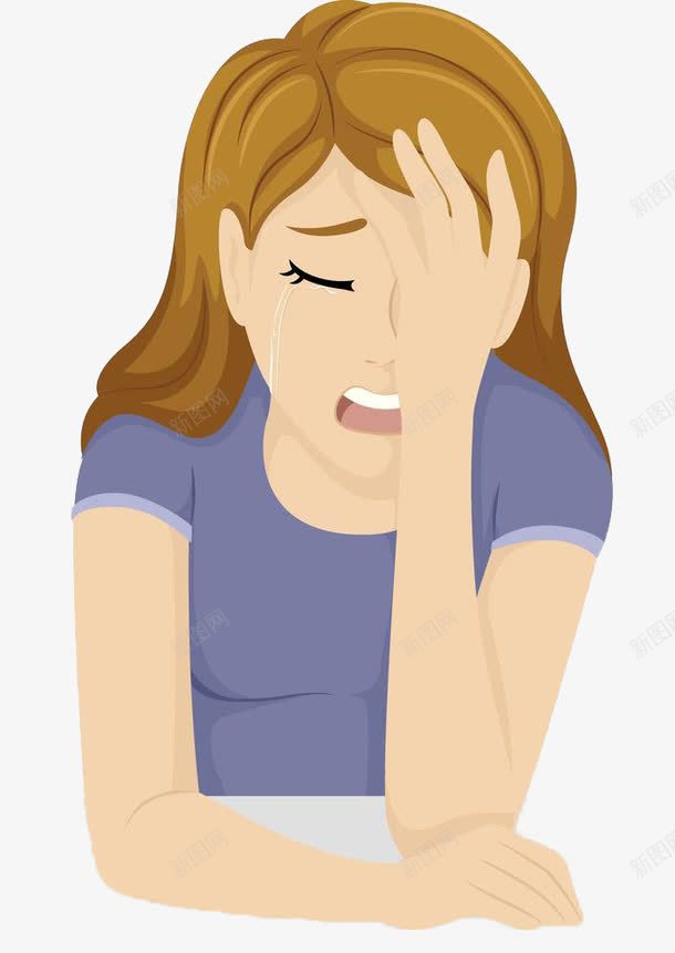 惹人怜爱的女孩png免抠素材_新图网 https://ixintu.com 伤心欲绝 便秘表情 哀愁 哭泣 哭的卡通人物 揉眼睛 梨花带雨 痛哭流涕 痛苦 难过