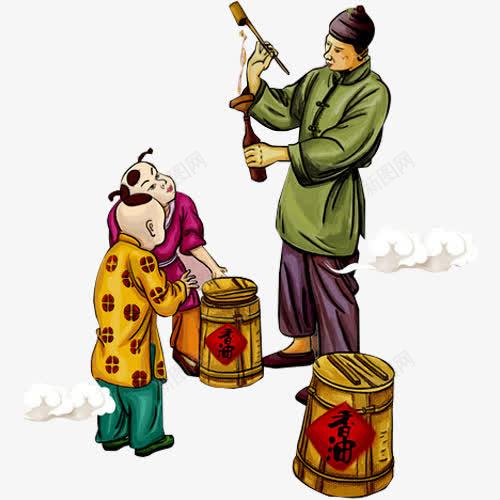 花生人物png免抠素材_新图网 https://ixintu.com 传统美食 卖花生油 打油 芝麻 花生 花生仁 花生油 花生酥 花生酱 食品 餐饮美食
