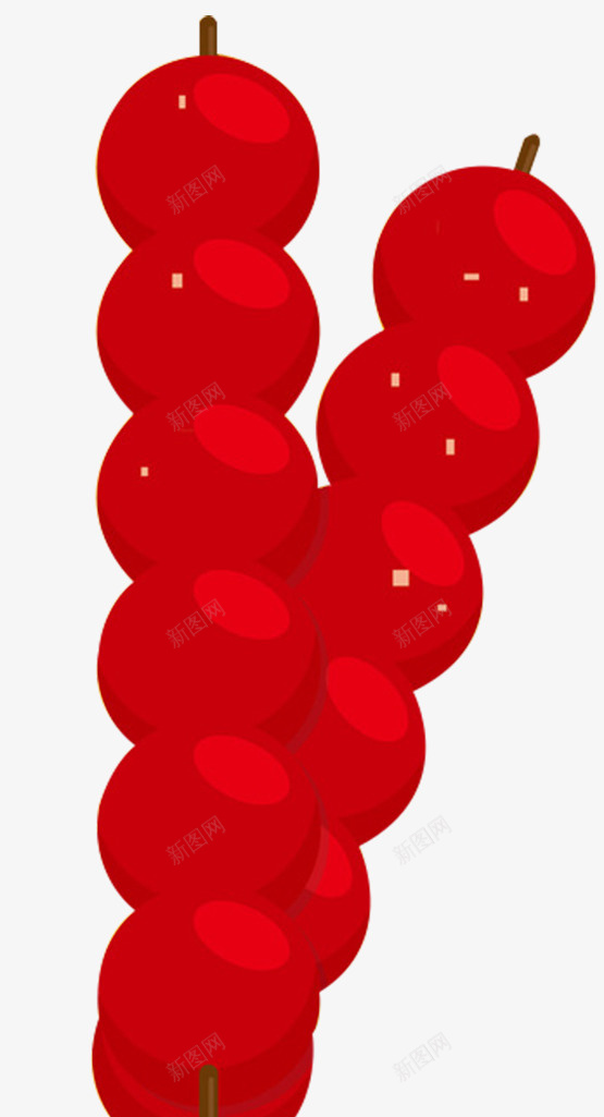 卡通北京美食红色冰糖葫芦串串png免抠素材_新图网 https://ixintu.com 串串 冰糖葫芦 北京 卡通 卡通串串 糖葫芦 红色 美食 葫芦串
