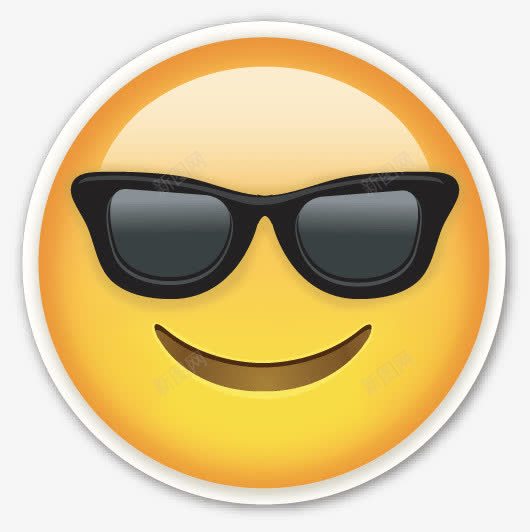带墨镜的小人png免抠素材_新图网 https://ixintu.com Emojis 卡通 卡通表情 墨镜 小人 社会 表情 表情包