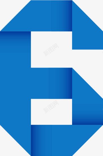 折纸数字6png免抠素材_新图网 https://ixintu.com 折纸 数字