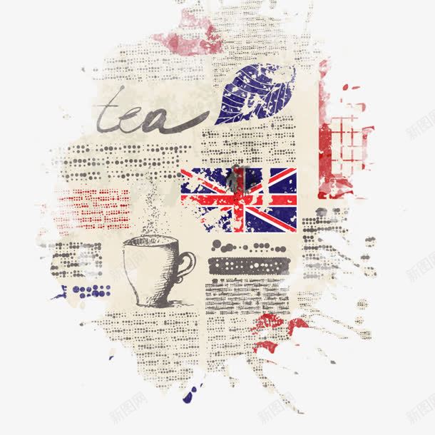 英美复古报纸png免抠素材_新图网 https://ixintu.com 复古 报纸 旧报纸 欧美 装饰素材