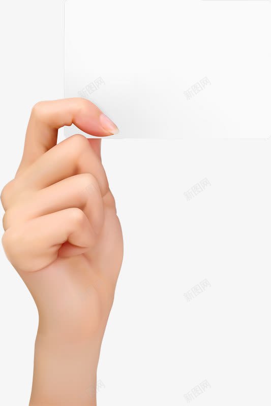手拿名片png免抠素材_新图网 https://ixintu.com 手 手势 手型 手指