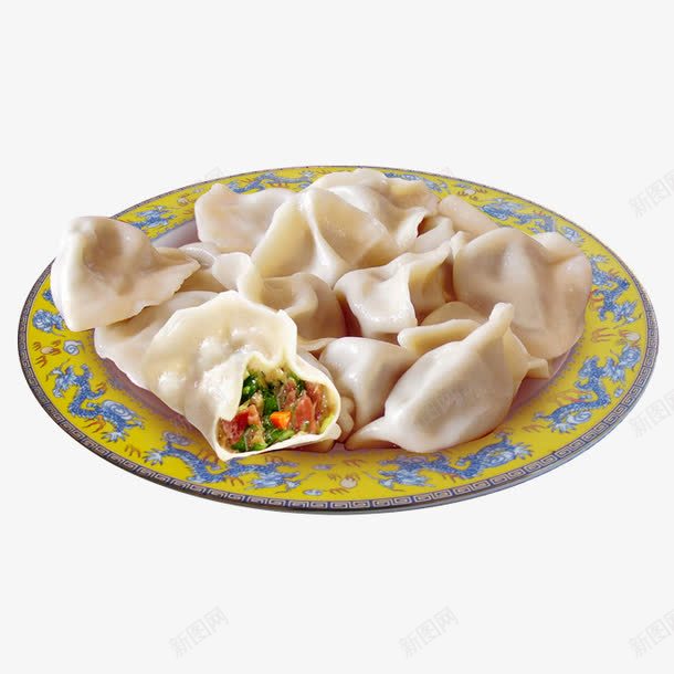 三鲜馅饺子png免抠素材_新图网 https://ixintu.com 中国特色美食 美味 饺子