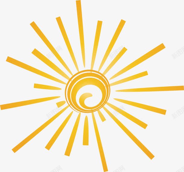 放射线太阳光png免抠素材_新图网 https://ixintu.com 太阳 太阳光 射线太阳 小太阳