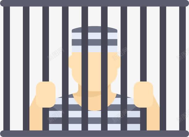 卡通关在监狱牢笼里的囚犯png免抠素材_新图网 https://ixintu.com 卡通 卡通监狱 囚服 坐牢 拘留所 牢笼 牢门 犯人 监狱铁门 监禁 罪犯 警察局 警局 铁门
