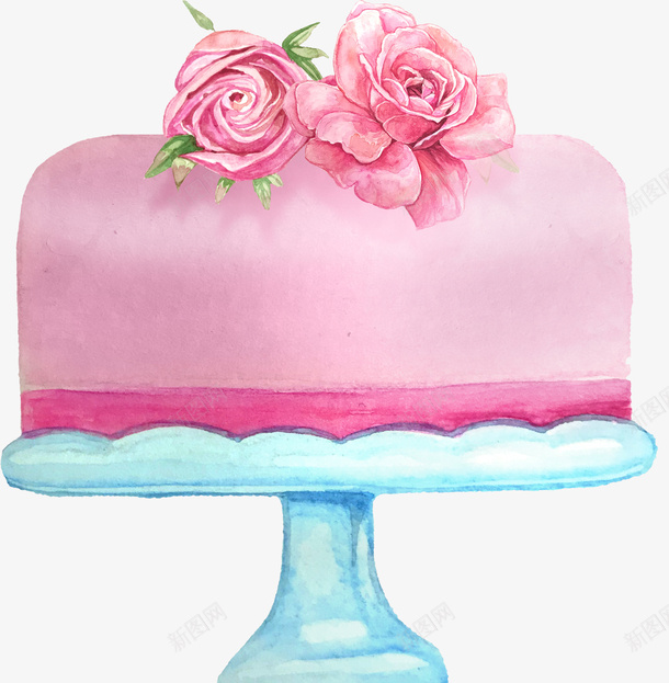 手绘卡通婚礼装饰粉色蛋糕png免抠素材_新图网 https://ixintu.com 卡通美食封面设计 婚礼装饰 广告设计 海报设计 粉色蛋糕 美食 美食海报设计
