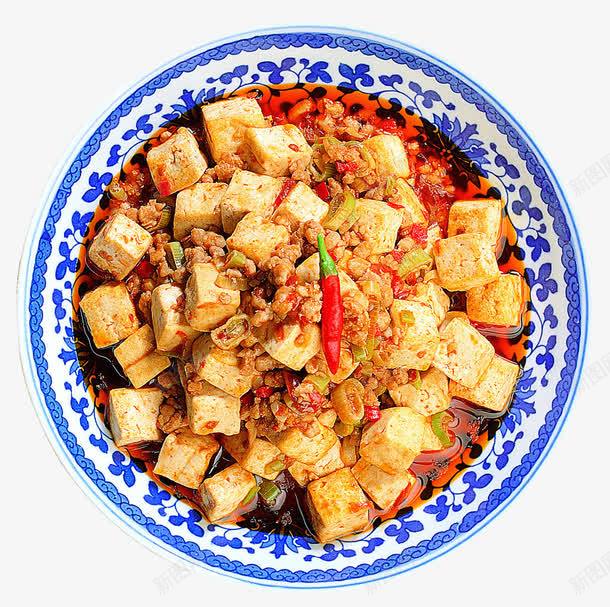 麻婆豆腐png免抠素材_新图网 https://ixintu.com 传统美食 家常豆腐 酒店菜品 餐饮美食