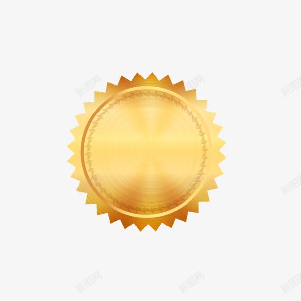 金牌标志圆形图标png_新图网 https://ixintu.com 圆形 标志 素材 金牌