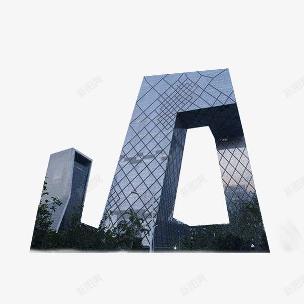 央视大楼png免抠素材_新图网 https://ixintu.com 中央电视台 北京现代建筑 大裤衩 央视大楼