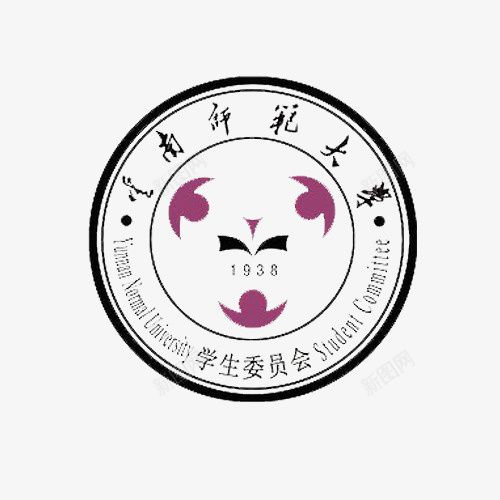 长安大学学生会会徽图标psd_新图网 https://ixintu.com LOGO设计 会标 免费 免费下载 圆形 学生会会徽 广告设计 源文件 紫色黑色组成 装饰 设计