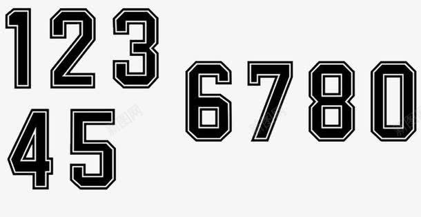 球衣边框数字png免抠素材_新图网 https://ixintu.com 123456 打球 数字 球衣数字 边框